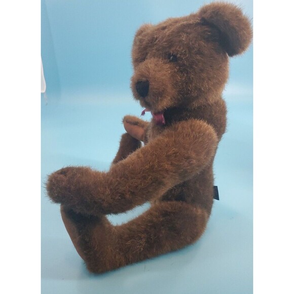 Boyds Plush Bear Vintage 90's 5 Way Jointed Brown Appx 16" Read - Picture 5 of 13
